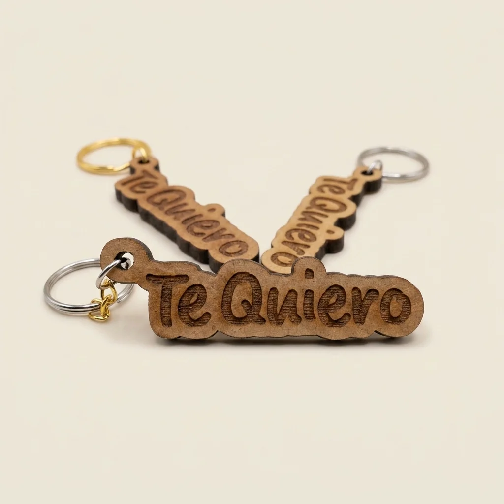 Llavero personalizado con nombre en cursiva (1 línea)